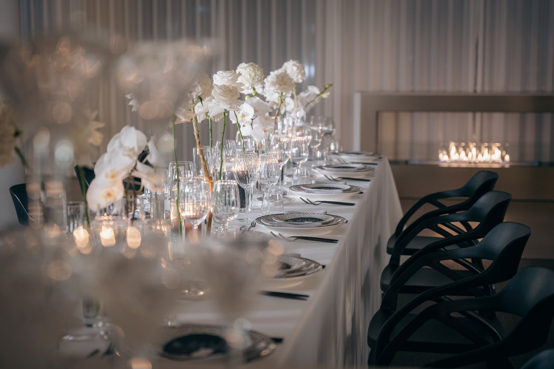 Styled Shoot Classy Chic - Black and White Winter Dinner