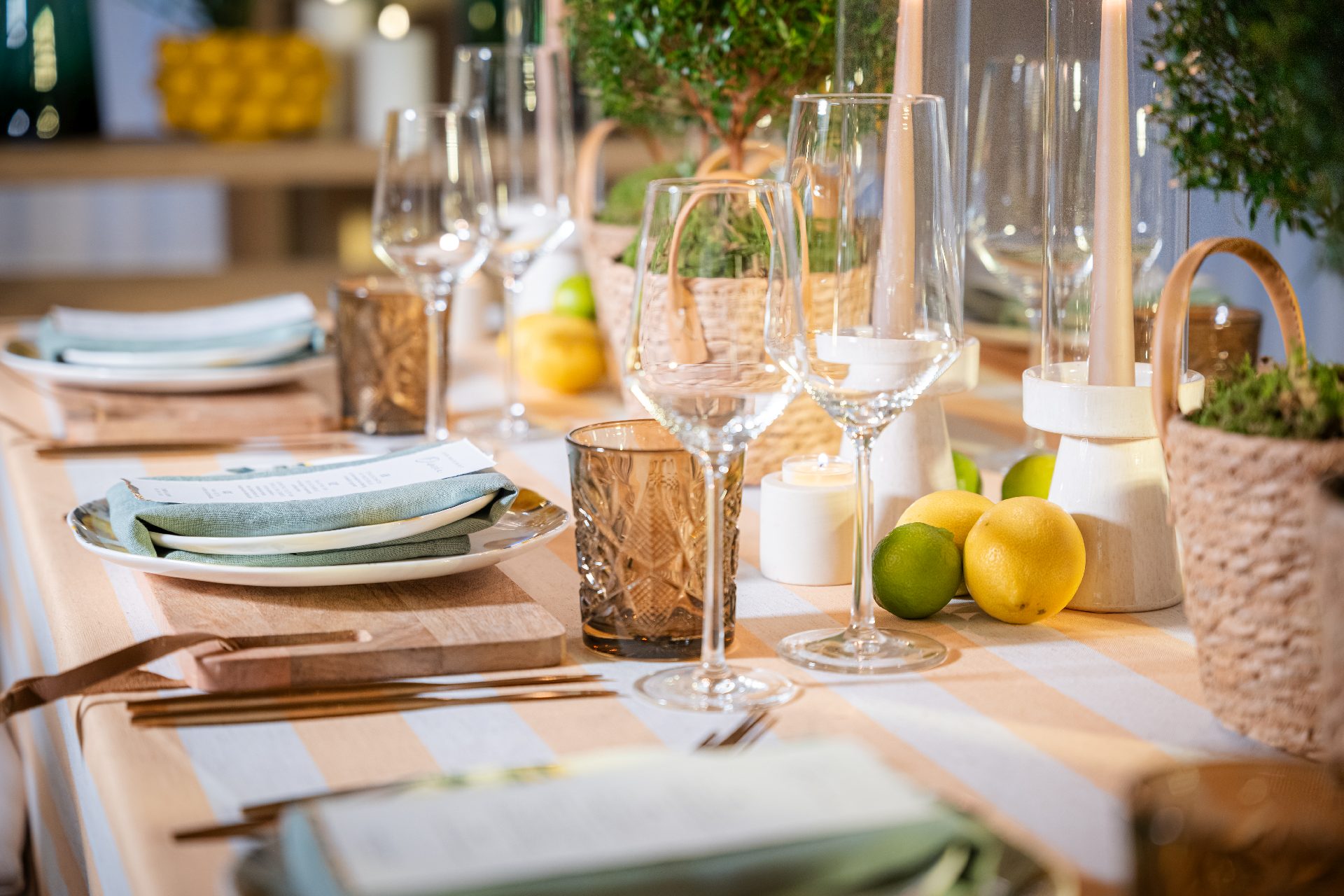 Styled Shoot Mediterranean Dinner Table