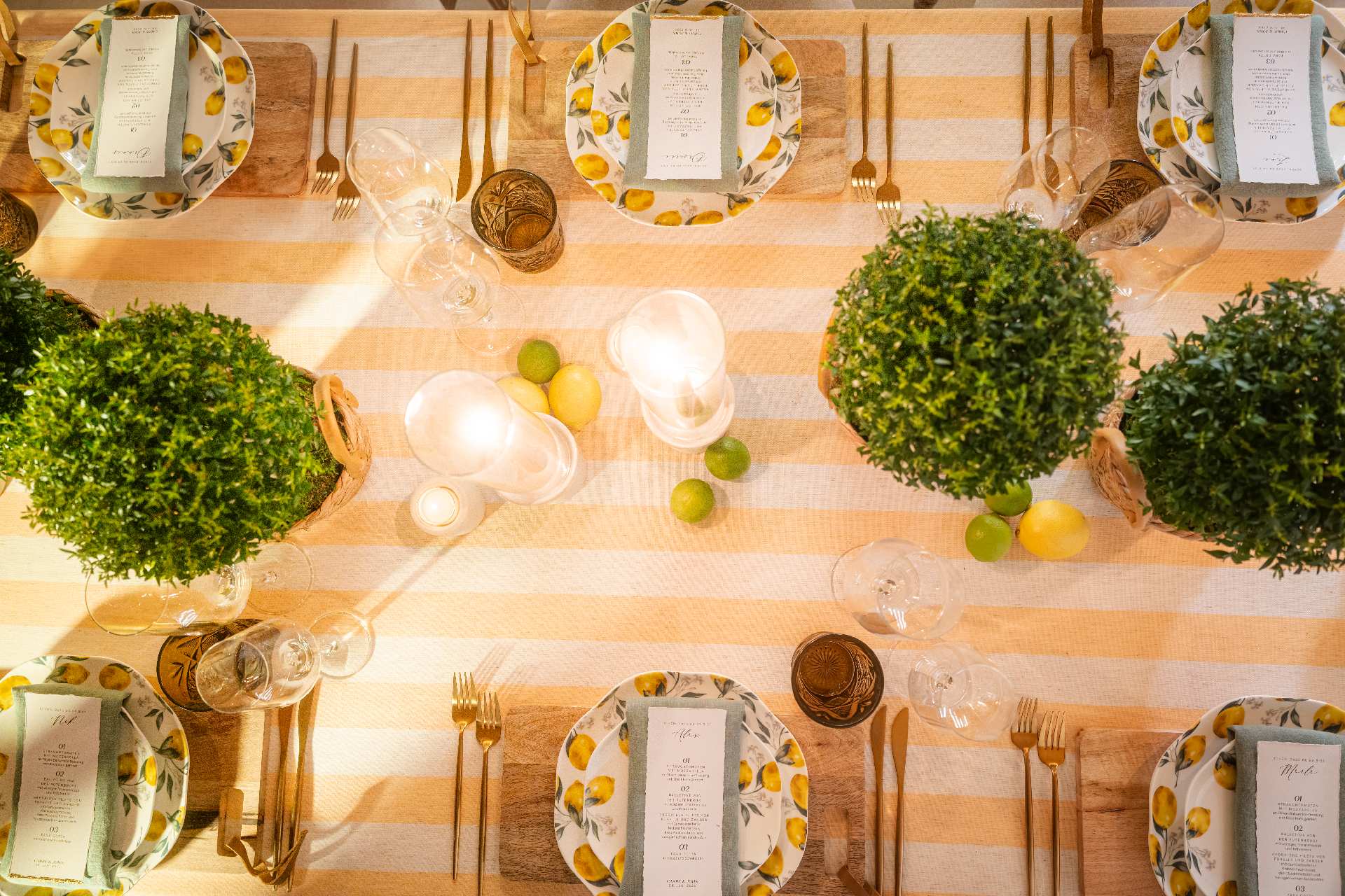 Styled Shoot Mediterranean Dinner Table